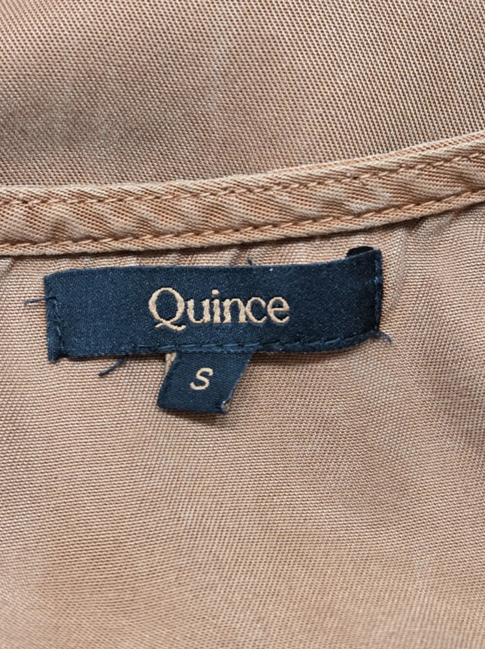 Rust Button-Front Short Sleeve Dress - Picture 6 of 6